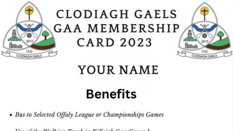 Clodiagh Gaels Social Membership 2023