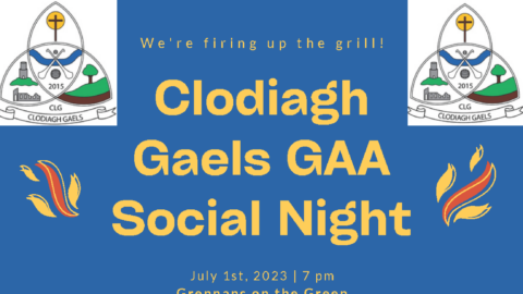 Clodiagh Gaels Social Night 1st July